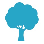 blue tree icon